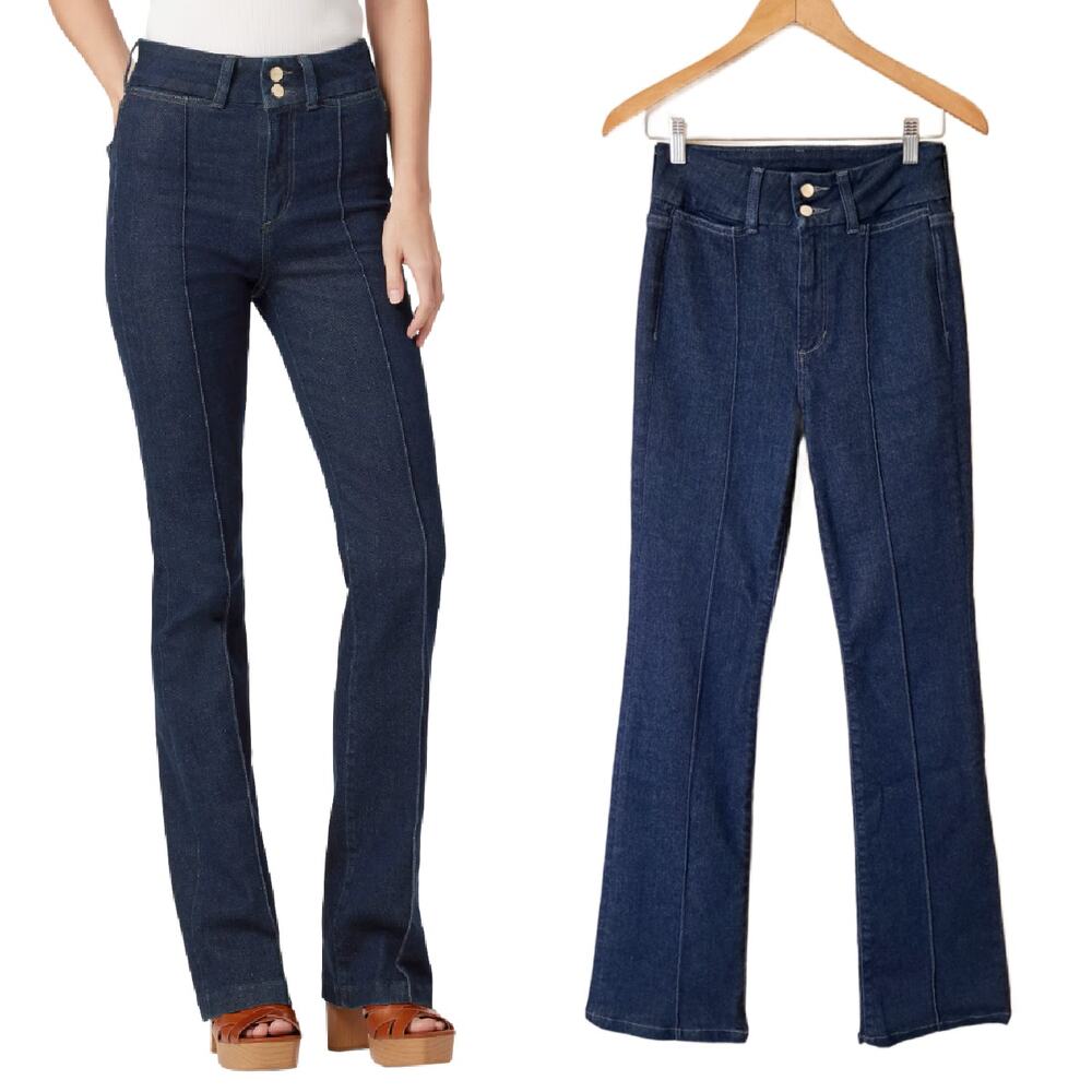 Joes Jeans Hi Honey Pintuck Boot Cut Jeans Size 26 High Waist Comeback Dark Wash